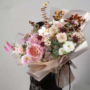 Papier d'emballage pour fleurs en PVC mat double face, imperméable, artistique, Han Su, emballage créatif pour fleurs, papier d'emballage imperméable - Product Image 5