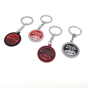 <span class=keywords><strong>Porte</strong></span>-clés de luxe en métal 3D pour hommes et femmes, emblème 4x4, accessoires pour clés de voiture 4x4, vente en gros - Product Image 6