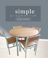 Meubles de salle à manger en acier et MDF au design moderne, tables et chaises de restaurant pour usage domestique, fabrication directe d'usine KC-TC0136R4