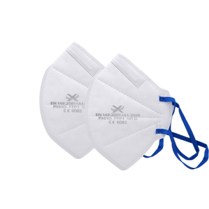 XPRO masker debu FFP1, <span class=keywords><strong>Respirator</strong></span> KN95 putih Logo kustom dengan fitur PPE keamanan - Product Image 2