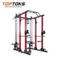 TOPTONS – Cage de musculation multifonctionnelle en gros avec système de câbles, équipement de gym, machine Smith multifonction, rack à squats
