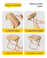 Tabouret Pliant Chaise D'extérieur En Métal Oxford Chaise De Jardin Design Moderne Camping Portable Pêche Pique-Nique Crayon Sac Petit Banc Train