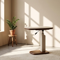 Vente directe d'usine, table d'appoint relevable 360° °   Table basse pivotante et mobile pour canapé, petit bureau pour la maison ou le bureau