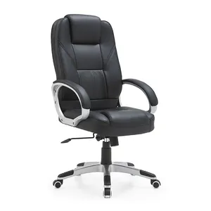 Lumbar Support Arms Executive Office Chair Massage Rolling Swivel Pu Leather Chair