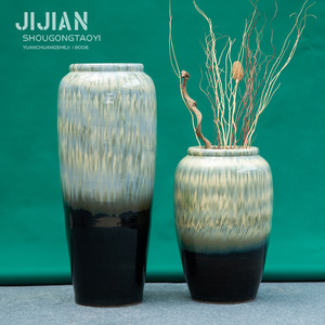 <span class=keywords><strong>Maison</strong></span> modèle moderne grand vase de sol en céramique pour arrangement floral dans le salon villa hôtel pot de poterie articles de décoration - Product Image 6