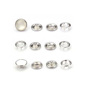 Custom 9.5mm Metal Five Claw Brass Metal Pearl Sewing Buttons Prong Ring Press Snap Buttons for Clothes - Product Image 6