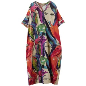 <span class=keywords><strong>ชุด</strong></span><span class=keywords><strong>เด</strong></span><span class=keywords><strong>รส</strong></span>ทรงตรงคอวีพิมพ์ลาย<span class=keywords><strong>สำหรับ</strong></span><span class=keywords><strong>สาว</strong></span><span class=keywords><strong>อวบ</strong></span>อ้วน ไซส์ใหญ่ สไตล์มุสลิมแบบดั้ง<span class=keywords><strong>เด</strong></span>ิม <span class=keywords><strong>สำหรับ</strong></span>ฤดูร้อน - Product Image 1