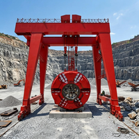 Grue de tunnel de type DMG avec moteur PLC et roulement, capacité nominale de 400T, hauteur de levage de 26M