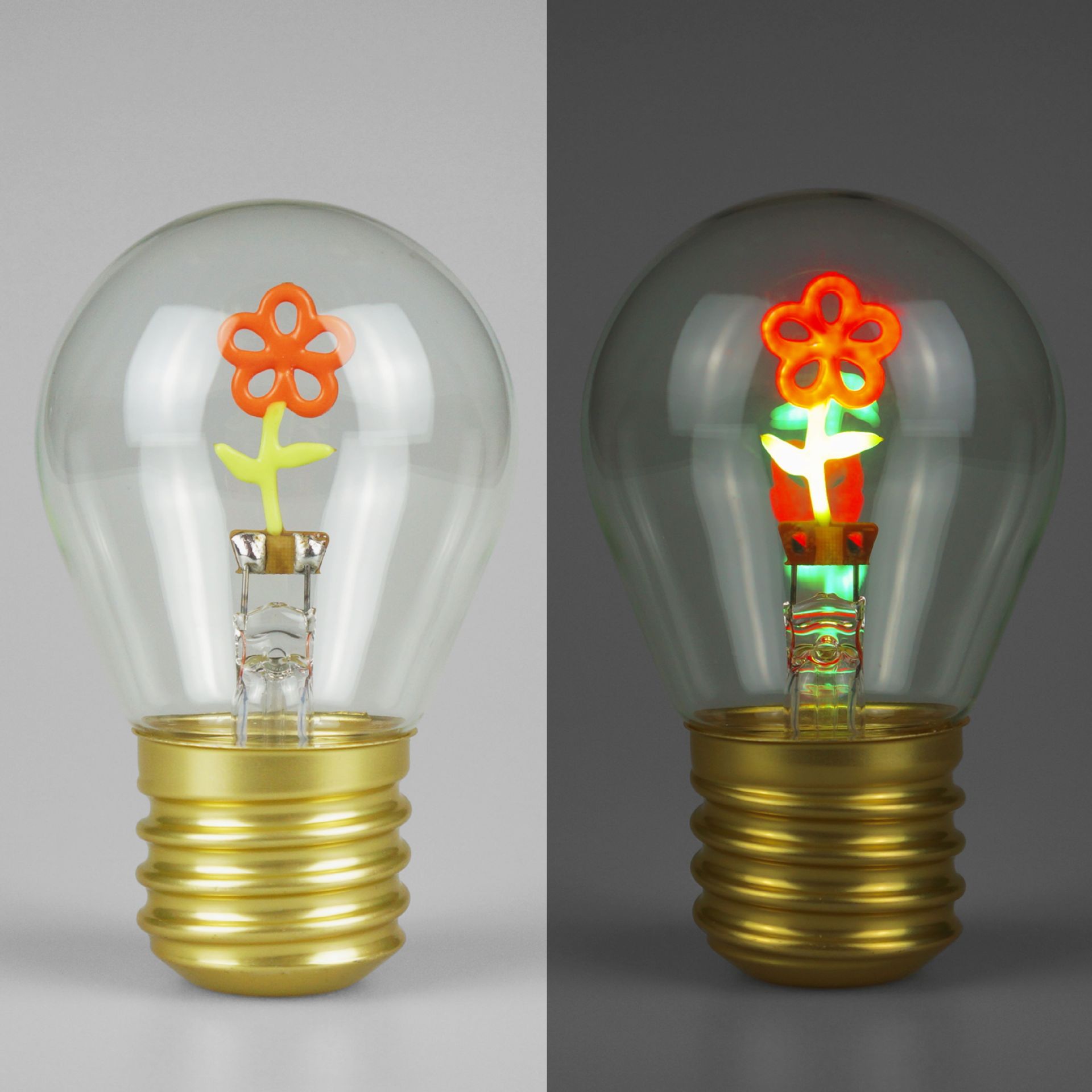 Petites fleurs rouges-rouge vert