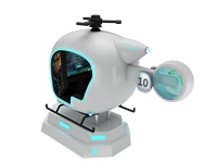 Funpark Machine de jeu d'arcade de réalité virtuelle de haute qualité à 2 joueurs 220V Simulateur VR en métal Simulateur d'avion pour enfants à monnayeur