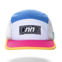 Gorras de Campamento de Malla de 5 Paneles con Logotipo Personalizado al por Mayor, Gorras de Viaje Ligeras de Nailon de Secado Rápido