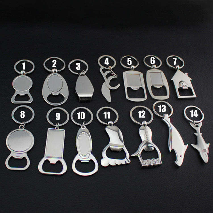 Blank Bottle Opener Keychian