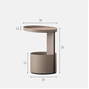 MD Herz möbel | Großhandel Fabrik Moderne nordische Wohnzimmer möbel/Holz Metall Lagerung Kaffee Beistell tisch mit Rädern