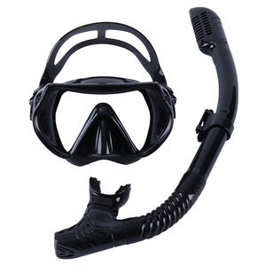 Adult Diving Mask And Snorkel Kit Silicone Tempered Glass Large Frame Freediving Swimming Equipment - Product Image 1