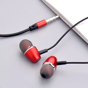 Écouteurs filaires avec microphone et contrôle du volume Écouteurs intra-auriculaires ergonomiques avec prise jack 3.5mm