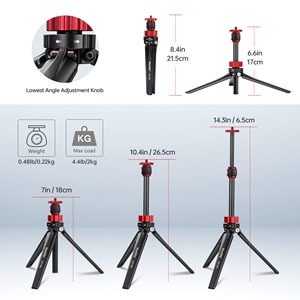 Trípode Extensible Manbily con Cabezal de Bola y Diseño de Liberación Rápida para Vlogs, Compatible con DJI <span class=keywords><strong>Osmo</strong></span> 360 Action <span class=keywords><strong>5</strong></span> Pro/4/3 - Product Image 4