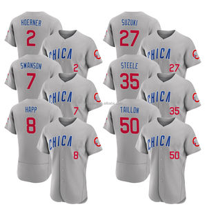 2025男式芝加哥路有限公司灰色运动衫棒球衫定制加大码服装，带缝制刺绣标志 - Product Image 1