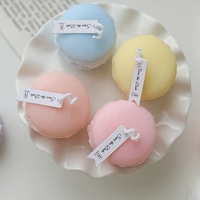 Vente en gros de bougie parfumée aromatique en forme de macaron créatif pour la décoration intérieure, cadeau de fête d'anniversaire et de mariage, bougie parfumée faite à la main