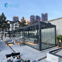 Pergola bioclimatique en aluminium Sweet Home, grande taille, robuste, avec toit à lames motorisé sur mesure, solution tout-en-un pour terrasse extérieure