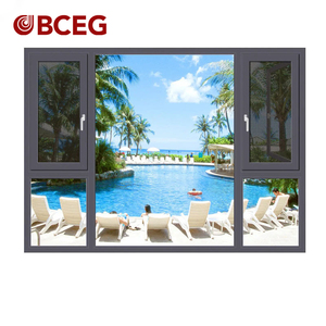 Profesyonel üretici tasarım özelleştirilebilir çift cam alüminyum düz pencere ofis pencere - Product Image 1