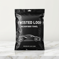 Serviette de lavage auto en microfibre torsadée sans bords 1200 g/m² de qualité supérieure, écologique, super absorbante, séchage rapide, ultra douce pour le detailing automobile