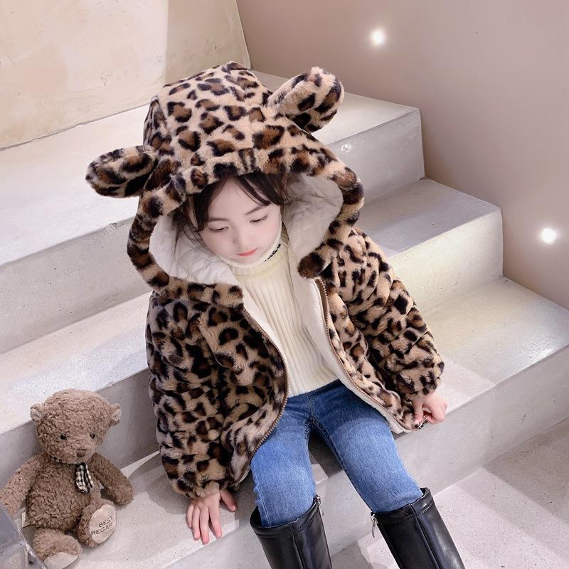 Winter Coat Girls Cheetah Coat Girls Mini Me Brown Leopard Print
