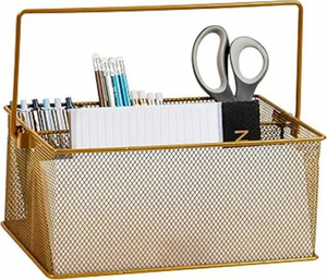 Moderno Organizador de Cubiertos de Metal Dorado, Rectangular, para Cocina, Duradero, de Una Sola Capa - Product Image 3