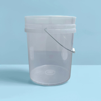 Seau en plastique transparent gradué de 5 gallons pour mélanger les peintures, seaux en plastique pour usages multiples, de SDPAC