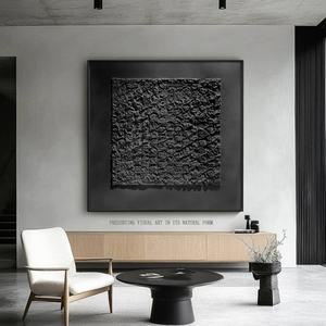 Peinture abstraite Wabi Sabi, art de la nature morte fait main, texture artistique, peinture décorative pour chambre à coucher et hôtel, peinture acrylique peinte à la main sur toile encadrée - Product Image 1