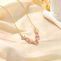 Nouveauté : Collier délicat en forme de V avec feuille, pendentif en zircon cubique coloré pour femme, bijoux tendance