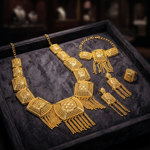 Joyería de moda Boda Ocasión especial Conjunto de mujer Collares de microformación de oro Perla Cobre Latón Chapado en Oro Laminado - Product Image 5