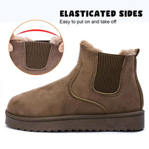 YL-1299 Bottes d'hiver en fourrure légères et chaudes pour femmes, prix de gros bon marché, bottes de neige pour femmes - Product Image 4