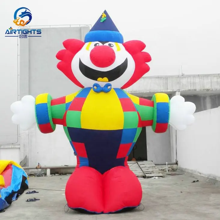 क्रेडिट कार्ड स्वीकार किए जाते हैं विदूषक गुब्बारा, बड़ा रंगीन घटनाओं के लिए Inflatable जोकर कार्टून गुब्बारा