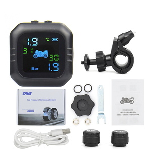 Sistem <span class=keywords><strong>Alarm</strong></span> Pemantau Tekanan Ban Motor Layar LCD Nirkabel TPMS Sepeda Motor Penguji Suhu Ban Sensor Tekanan Ban - Product Image 4