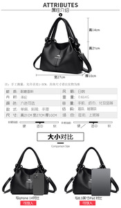 กระเป๋าสะพายข้างดีไซน์ใหม่ทันสมัย คุณภาพสูง หนัง PU กระเป๋าสะพายไหล่ กระเป๋าถือลำลองสุดหรูสำหรับผู้หญิง - Product Image 3