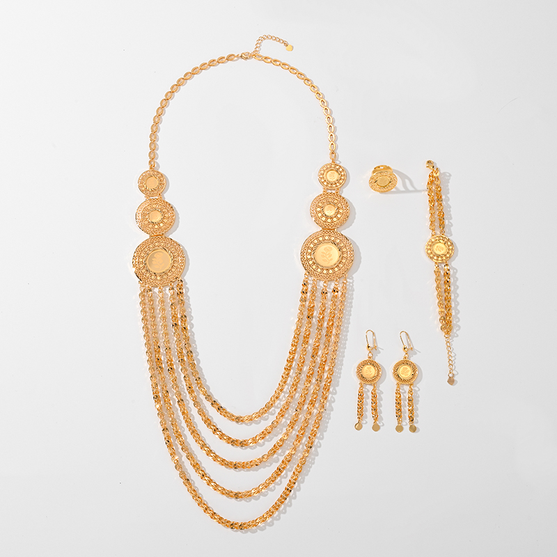 slim fit dress slacks Christina Collection S-20666 Jewelry Set Necklace Bracelet Earrings main image 1