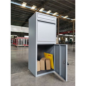 CAS-158 metal garden outdoor locking parcel drop box steel parcel delivery box