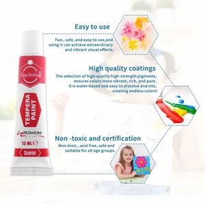 Ensemble de peinture <span class=keywords><strong>aquarelle</strong></span> semi-permanente à séchage rapide, portable pour les voyages en plein air, peinture gouache, peinture à l'eau, Keep Smiling - Product Image 6