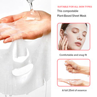 Masque facial hydratant en profondeur pour peaux sensibles, adapté aux jus de fruits crus, apaise l'apparence de la peau