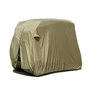 户外防紫外线防尘高尔夫球车盖，带防水实用拉链，适用于大多数高尔夫球车