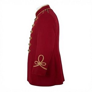 Túnica de Marcha con Banda Roja, Estilo Formal, Bordado con Trenzas, Uniforme Personalizado, Servicio OEM, Chaqueta de Húsar - Product Image 5