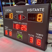 Tableau de score de basketball LED de table personnalisé, horloge de jeu numérique électronique portable, affichage du score pour salle de sport