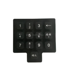 Push Elastomeric Strips Custom Size &amp; Shape Laser Printed <strong>Phone</strong> Mold Grade Tactile Parts Round Glow <strong>Silicone</strong> <strong>Rubber</strong> <strong>Keypad</strong> - Product Image 1