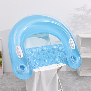 Silla Flotante Inflable Mingyuan 120x88cm, Tumbona de PVC para Verano, Reposacabezas Portátil para Adultos con Reposabrazos - Product Image 1