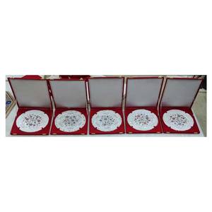 Placa de trabajo artística con incrustaciones de mármol blanco - Product Image 1