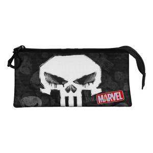 Karactermania For <b>Marvel</b> Punisher Skull-Triple Pencil Case, Black - Product Image 2
