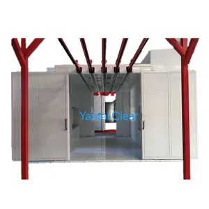 Small Occupied Automatic Powder Coating Line Suitable For Metal Aluminium Profile Panel Surface Finishing nina