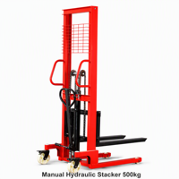 Gerbeur manuel hydraulique WIN TOP STAR 1,6 m, capacité 500 kg, hauteur de levage 85 mm, entrepôt, CE ISO9001, garantie 1 an