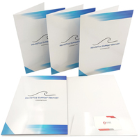 Dossiers en carton personnalisés à faible MOQ avec bloc-notes pour cartes de visite, impression publicitaire du logo de l'entreprise, tailles personnalisées