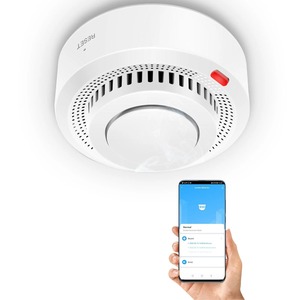 <span class=keywords><strong>Détecteur</strong></span> <span class=keywords><strong>de</strong></span> <span class=keywords><strong>fumée</strong></span> intelligent Tuya <span class=keywords><strong>Zigbee</strong></span> Mini 80 mm, <span class=keywords><strong>détecteur</strong></span> d'incendie électrochimique, sirène puissante 85 dB, hub Tuya requis, étanche - Product Image 2